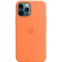 Чехол для телефона Apple MagSafe Silicone Case для iPhone 12 Pro Max (кумкват)