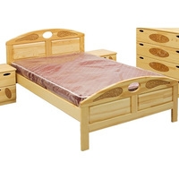 Кровать Муром-мебель Галатея 160x200 (сосна, резьба береза, с основанием)