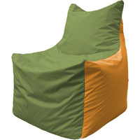 Кресло-мешок Flagman Фокс Ф2.1-227 (оливковый/оранжевый)