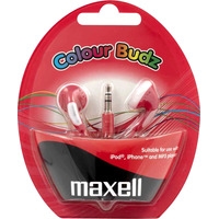 Наушники Maxell Colour Budz (красный/белый)