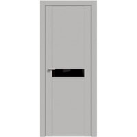 Межкомнатная дверь ProfilDoors 2.05U L 90x200 (манхэттэн, Lacobel черный лак)