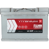 Автомобильный аккумулятор FIAMM Titanium Pro (80 А·ч)