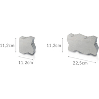 Тротуарная плитка Jadar Uni Stone 22.5/11.2x11.2x6 (серый)