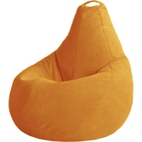 Кресло-мешок Мама рада! с двойным чехлом (велюр плюш, L, амбер, smart balls)