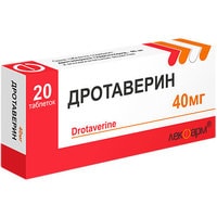 Обезболивающие препараты Лекфарм Дротаверин, 40 мг, 20 табл.