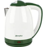Электрический чайник Матрена MA-122 (стальной/зеленый/белый)
