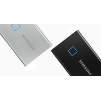 Внешний накопитель Samsung T7 Touch 500GB (серебристый)