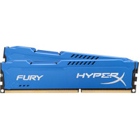 Оперативная память HyperX Fury Blue 2x8GB KIT DDR3 PC3-14900 HX318C10FK2/16