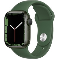Умные часы Apple Watch Series 7 41 мм Воcстановленный by Breezy, грейд B (зеленый/зеленый клевер спортивный)