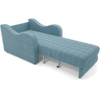 Кресло-кровать Мебель-АРС Барон №4 (велюр, голубой Luna 089)