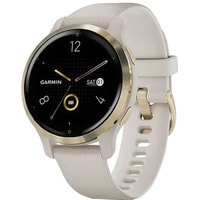 Умные часы Garmin Venu 2S (светло-золотистый/бежевый)