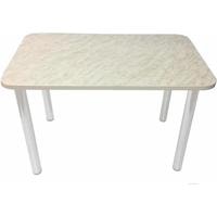 Кухонный стол Solt 110x70 (мрамор белый/ноги белые)
