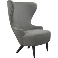 Интерьерное кресло Tom Dixon Wingback Micro Chair BL Fabric C (серый/черный) в Гродно