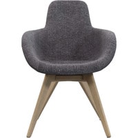 Интерьерное кресло Tom Dixon Scoop High NA Fabric B (темно-серый/коричневый) в Пинске