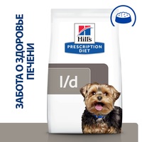 Сухой корм для собак Hill's Prescription Diet Canine l/d при заболеваниях печени 4 кг