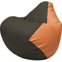 Кресло-мешок Flagman Груша Макси Г2.3-1620 (черный/оранжевый)