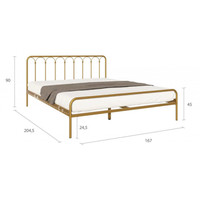 Кровать Askona Corsa 160x200 (Old Gold Mat)