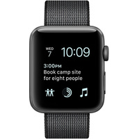 Умные часы Apple Watch Series 2 38mm Space Gray with Black Woven Nylon [MP052]
