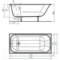 Ванна Goldman Comfort 150x70 ZYA-38-5