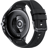 Умные часы Xiaomi Watch 2 Pro LTE (черный, с черным силиконовым ремешком, международная версия)