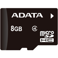 Карта памяти ADATA microSDHC (Class 4) 8GB (AUSDH8GCL4-R)