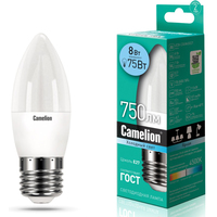 Светодиодная лампочка Camelion LED8-C35/845/E27