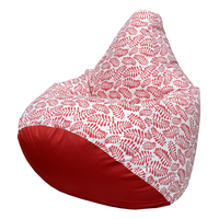 Кресло-мешок Flagman Груша Макси Г2.7-51 (белый/красный)