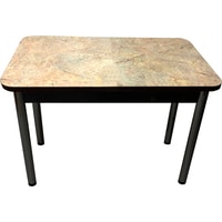 Кухонный стол Solt Молли 1 (мрамор золотой/ноги круглые черные)