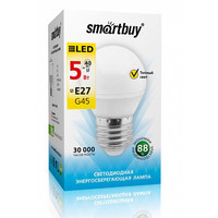 Светодиодная лампочка SmartBuy G45 E27 5 Вт 3000 К [SBL-G45-05-30K-E27]