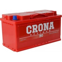 Автомобильный аккумулятор Crona 6СТ-90 Евро (90 А·ч)