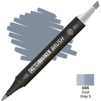 Маркер художественный Sketchmarker Brush Двусторонний CG5 SMB-CG5 (прохладный серый 5) в Гомеле