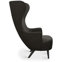 Интерьерное кресло Tom Dixon Wingback Chair BLACK Fabric A (черный) в Пинске