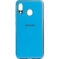 Чехол для телефона EXPERTS Plating Tpu для Samsung Galaxy A20/A30 (голубой)