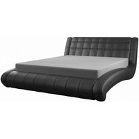 Кровать Bravo Мебель Шарлотта с ПМ 180x200 (экокожа, черный)