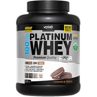 Протеин сывороточный (изолят) Vplab 100% Platinum Whey (печенье/крем, 2300 г)