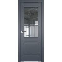 Межкомнатная дверь ProfilDoors Классика 2U L 70x200 (антрацит/прозрачное)