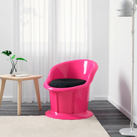 Интерьерное кресло Ikea Попторп (розовый) [502.249.03]