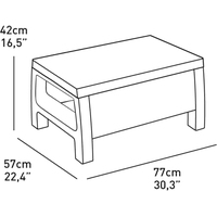Стол Keter Corfu Table 241945 (графит)