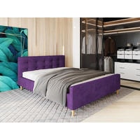 Кровать Craftmebel Pinko 200x160 (вельвет, фиолетовый)