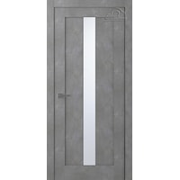 Межкомнатная дверь Belwooddoors Челси 80 см (мателюкс белый, шпон урбан темный)