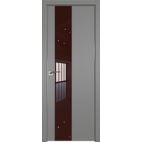 Межкомнатная дверь ProfilDoors 5E 70x200 (грей/стекло коричневый лак)