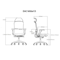 Кресло DAC Mobel D (серый/черный)