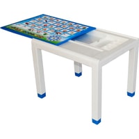 Детский стол Стандарт пластик с деколем 160-0057-13 (голубой)
