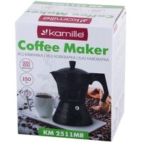 Гейзерная кофеварка Kamille KM 2511MR