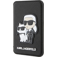 Кредитница CG Mobile Karl Lagerfeld Saffiano NFT Karl & Choupette KLWMSPSAKCPMK (черный)