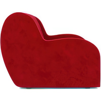 Кресло-кровать Мебель-АРС Аккордеон Барон (микровельвет, кордрой красный)
