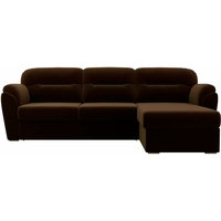 Угловой диван Лига диванов Бостон 100530 (коричневый)