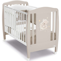 Классическая детская кроватка CAM Lettino Orso G215 (лунный медведь, песочный)