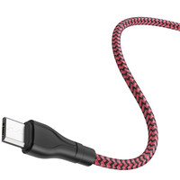 Кабель Borofone BX39 USB Type-A - Lightning (1 м, черный/красный)