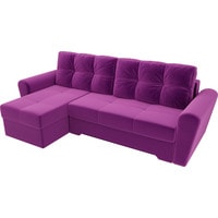 Угловой диван Лига диванов Амстердам 28226 (левый, микровельвет, фиолетовый)